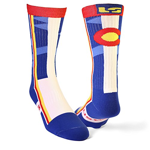 Book Cover USWAG Colorado State Flag Performance Socks