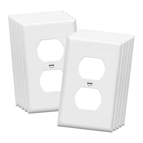 Book Cover ENERLITES DuplexÂ Wall Plates Kit, Electrical Outlet Covers, Standard Size 1-Gang 4.50