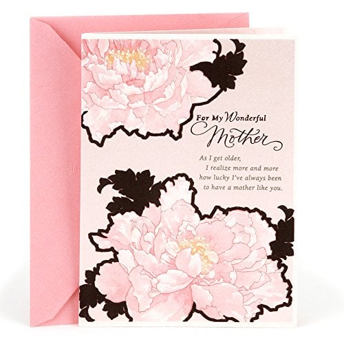 Book Cover Hallmark Birthday Card for Mom (Pink Flowers)