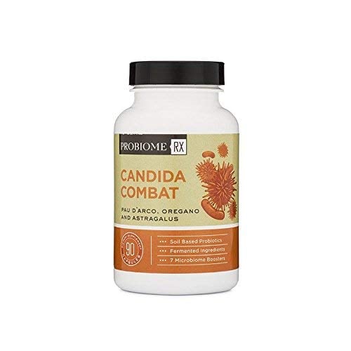 Book Cover ProBiome Rx Candida Combat, 90 Capsules - Support Healthy Yeast and Fungal Balance, Nourish Your Gut, and Give Your Body a Fresh Start