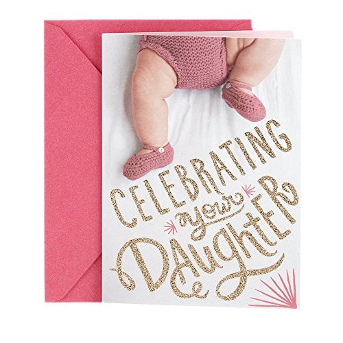 Book Cover Hallmark Tree of Life Baby Girl Congratulations Card (Girl Feet)