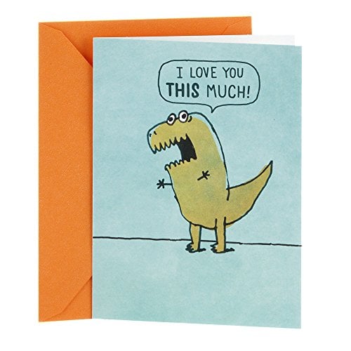 Book Cover Hallmark Shoebox Funny Love Card, Anniversary Card, or Birthday Card (T Rex Arms)
