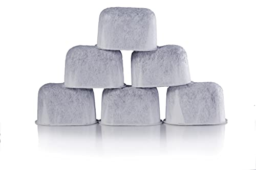 Book Cover K&J Premium 6-Pack of Replacement Breville BWF100 Compatible Water Filters (Activated Charcoal)