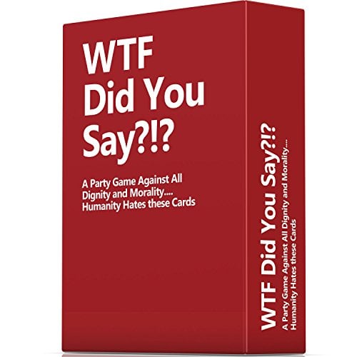 Book Cover WTF Did You Say A Party Game Against All Dignity and Morality Full Game, XL Set of 594 Cards
