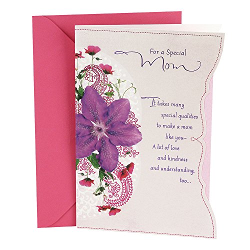 Book Cover Hallmark Birthday Greeting Card for Mom (Purple Flower)