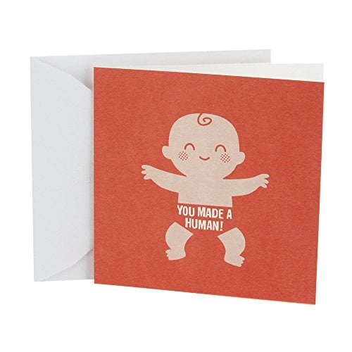 Book Cover Hallmark Studio Ink Baby Congratulations Card (Made a Human)