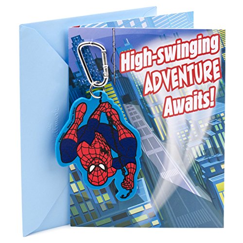 Book Cover Hallmark Birthday Card for Boy (Spider-Man Backpack Clip)