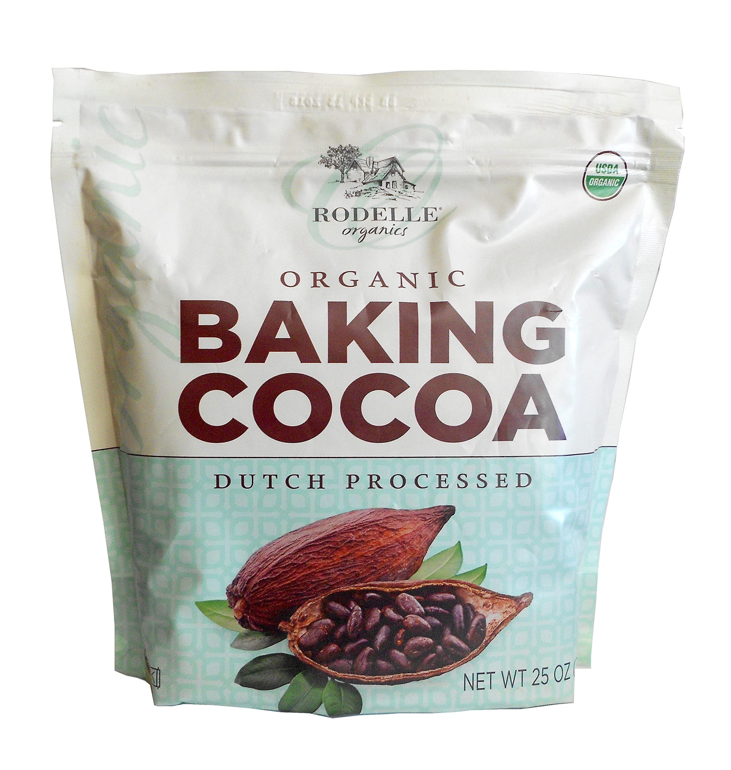 Book Cover Rodelle Organic Baking Cocoa Powder Dutch Processed 25 Oz.