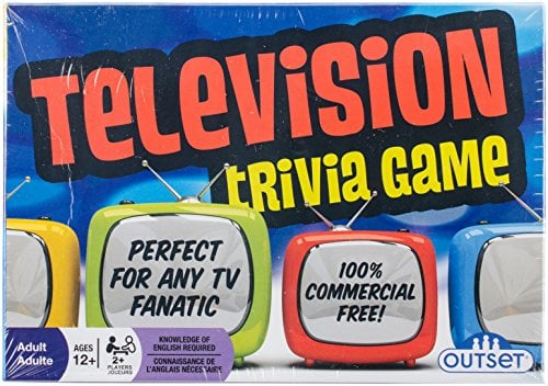 Book Cover Television Trivia Game - Features 220 Cards with Over 800 Fun Questions - Perfect For Any TV Fanatic - Ages 12+