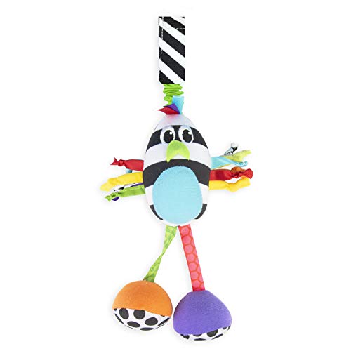 Book Cover Sassy Boppinâ€™ Birdie | Developmental Plush Toy for Early Learning | High Contrast | Attaches to Baby Gear for Travel | for Ages Newborn and Up (80660)