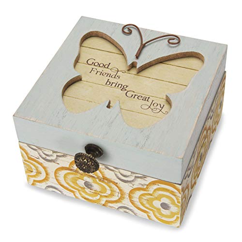 Book Cover Pavilion Gift Company 41101 Simple Spirits - Patterned Butterfly Friend Jewelry Box