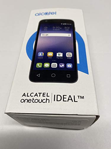 Book Cover Alcatel OneTouch Ideal 4G LTE AT&T GSM Unlocked 4060A Android 5MP 8GB Smartphone - Black