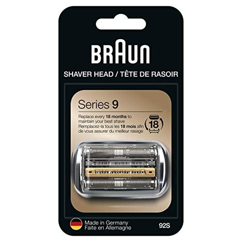 Book Cover Braun Series 9 Electric Shaver Replacement Head - 92S - Compatible with all Series 9 Electric Razors 9290cc, 9291cc, 9370cc, 9293s, 9385cc, 9390cc, 9330s, 9296cc