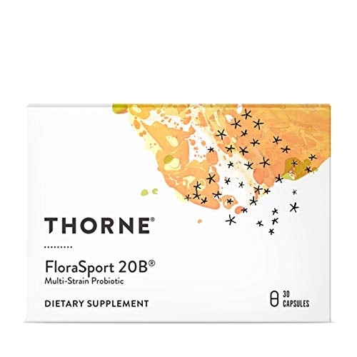 Book Cover Thorne FloraSport 20B - Probiotic Supplement - Promotes Digestive Support, Gut Health, Immune Function and Occasional Diarrhea or Constipation - NSF Certified for Sport - 30 Capsules - 30 Servings