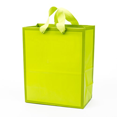 Book Cover Hallmark Medium Gift Bag (Neon Green)