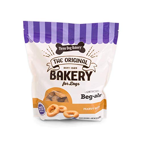Book Cover Three Dog Bakery Beg-als Baked Dog treat (1 Pack), 25 oz/One Size