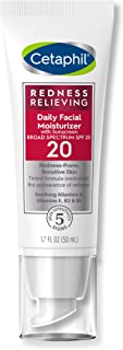 Book Cover CETAPHIL Redness Relieving Daily Facial Moisturizer SPF 20 | 1.7 fl oz | Broad spectrum Sunscreen | Neutral Tint | For Redness-Prone Skin | Dermatologist Recommended Brand