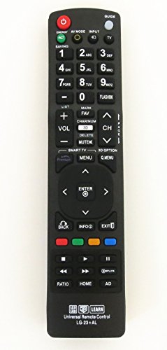 Book Cover Nettech New LG AKB72915239 Universal Remote Control for All LG Brand TV, Smart TV - 1 Year Warranty(LG-23+AL)