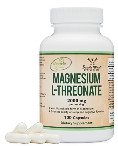 Book Cover Magnesium L Threonate Capsules (Magtein) - High Absorption Supplement - Most Bioavailable Form - 2,000 mg - 100 Capsules