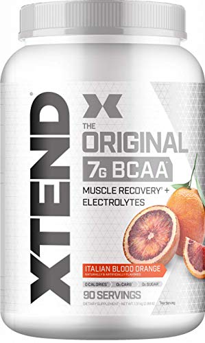 Book Cover Scivation Xtend BCAA Powder, 7g BCAAs, Branched Chain Amino Acids, Keto Friendly, Italian Blood Orange, 90 Servings