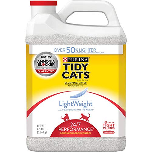 Book Cover Tidy Cats Purina Lightweight Clumping Litter 24/7 Performance for Multiple Cats 8.5 lb. Jug- 3 Pack