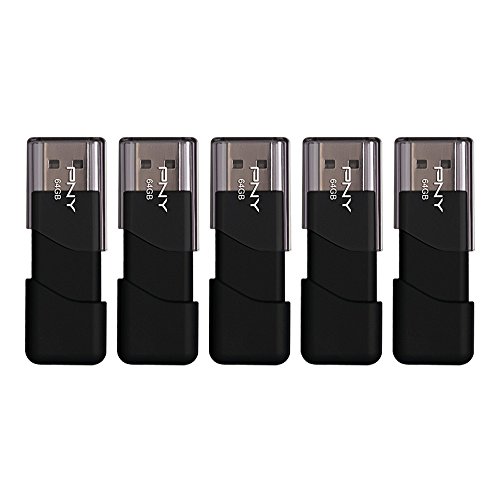 Book Cover PNY 64GB Attaché 3 USB 2.0 Flash Drive 5-Pack