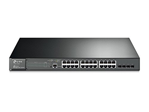 Book Cover TP-Link JetStream 24-Port Gigabit L2 Managed PoE+ Switch with 4 SFP Slots (T2600G-28MPS)