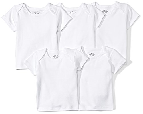 Book Cover Moon and Back Baby Set of 5 Organic Crewneck Short-Sleeve Shirts