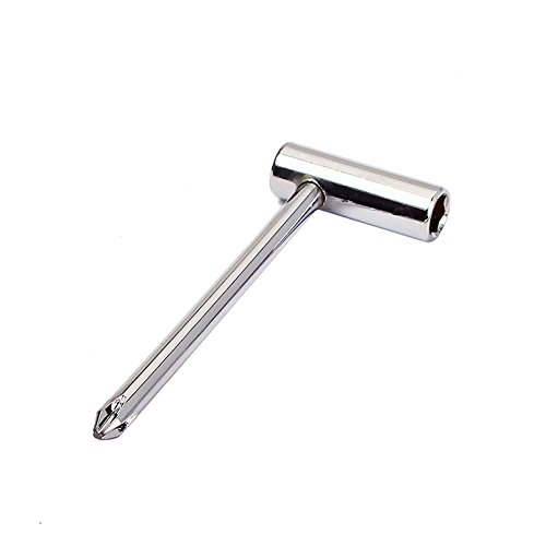 Book Cover 'Ammoon Guitar Truss Rod Wrench with 7Â mm Nut Driver 1/4Â 6.35Â MM Cross Screwdriver for Taylor Guitar Steel