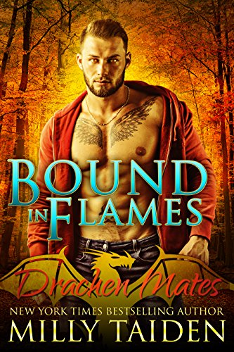 Book Cover Bound in Flames: Paranormal BBW Shapeshifter Dragon Romance (Drachen Mates Book 1)