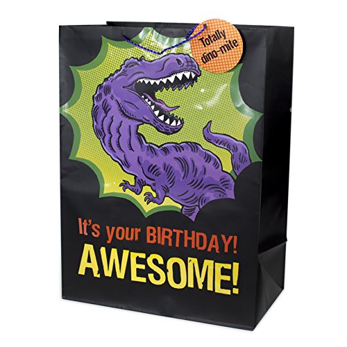 Book Cover Hallmark Oversized Birthday Gift Bag (T-Rex)