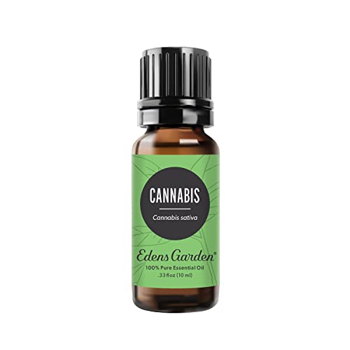 Book Cover Edens Garden Cannabis Essential Oil, 100% Pure Therapeutic Grade (Undiluted Natural/Homeopathic Aromatherapy Scented Essential Oil Singles) 10 ml