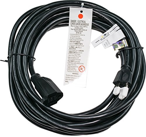 Book Cover Barium Electric | 25 Ft Extension Cord - Black | 16 AWG | 1625 Watt | 13 Amp | 120 Volt - Electronics, Appliances, Power Tools - 3 prong, 16 gauge, w/ ground, 110-125V