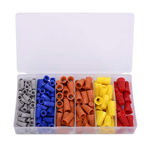 Book Cover EFIXTK 158PCS Electrical Wire Connectors Screw Terminals,with Spring Insert Twist Nuts Caps Connection Assortment Set
