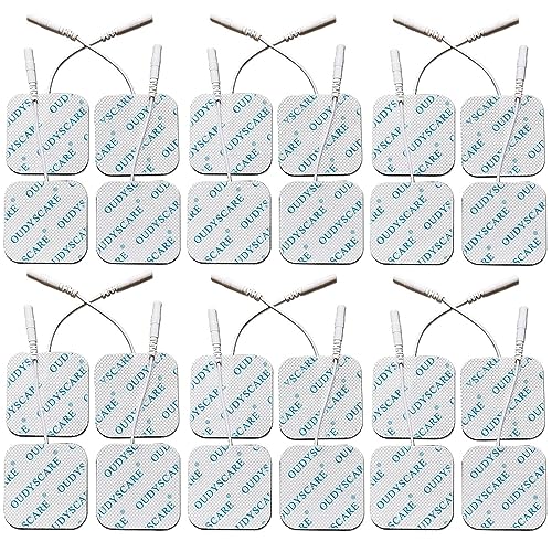 Book Cover 24Pcs TENS Unit Replacement Pads 2x2 - Self-Adhesive Reusable Electrodes Compatible with AUVON TENS, TENS 7000, Etekcity, Nicwell Care Tens for Lower Back, Arm, Leg and Pain Relief