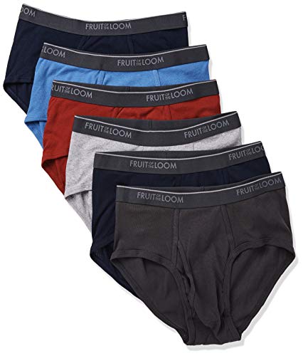 Book Cover Fruit of the Loom Men's Fashion Brief (Pack of 6)