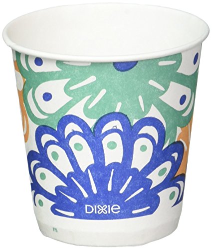 Book Cover Dixie Disposable Bathroom Cups, Coordinating Design 3 oz. - 1200 Cups