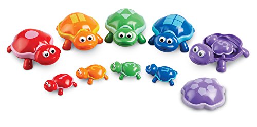 Book Cover Learning Resources Number Turtles Set, Counting, Color & Sorting Toy, 15 Piece, Ages 2+