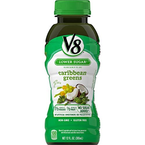 Book Cover V8 Caribbean Greens, 12 oz. Bottle (Pack of 12)