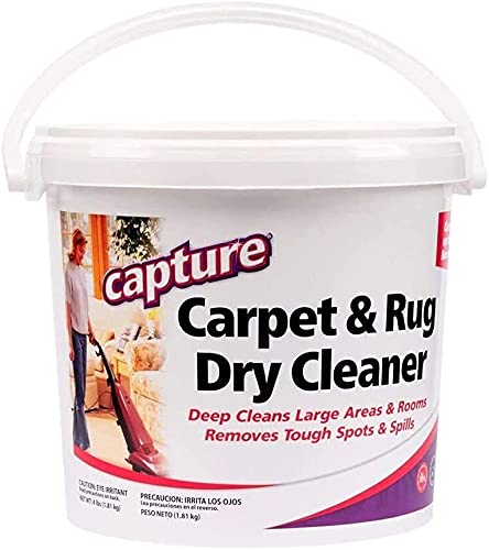 Book Cover Capture Carpet & Rug Dry Cleaner w/Resealable lid - Home, Car, Dogs & Cats Pet Carpet Cleaner Solution - Strength Odor Eliminator, Stains Spot Remover, Non Liquid & No Harsh Chemical (4 Pound)