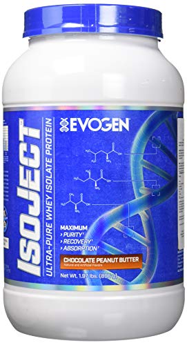 Book Cover Evogen Isoject | Premium Whey Isolate w/ Ignitor Enzymes | Chocolate Peanut Butter | 28 Servings
