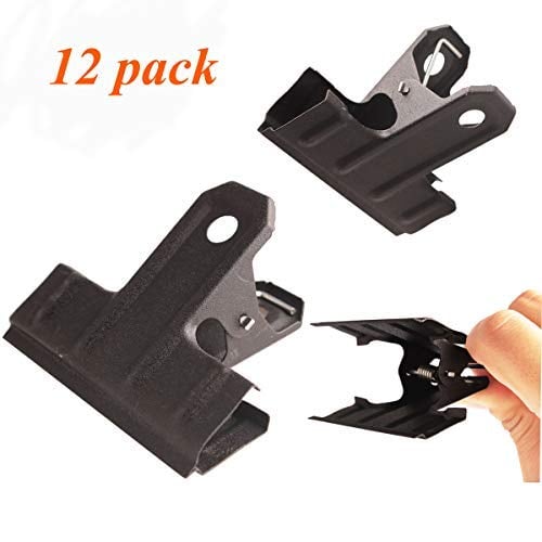 Book Cover Black Large Binder Clips Bulldog Clips,2.6 Inch Wide,Pack of 12