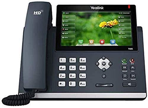 Book Cover Yealink T48S IP Phone, 16 Lines. 7-Inch Color Touch Screen Display. USB 2.0, Dual-Port Gigabit Ethernet, 802.3af PoE, Power Adapter Not Included (SIP-T48S).