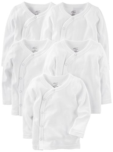 Book Cover Simple Joys by Carter's Baby 5-Pack Side-Snap Long-Sleeve Shirt