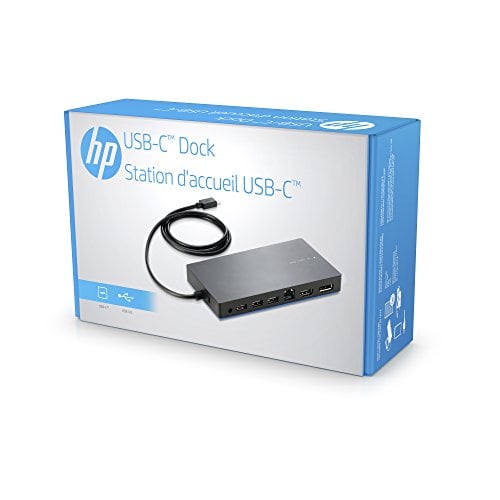 Book Cover HP Y0K80AA#ABA Dock for USB-A/C Laptops (USB-A/C to HDMI, DisplayPort, USB-C, USB-A and Ethernet)