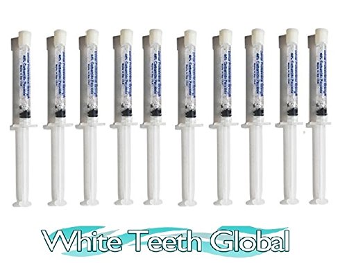 Book Cover White Teeth Global 10 syringes (10ml) NEW STRONGEST 44% carbamide peroxide teeth whitening gel