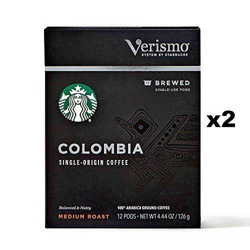 Book Cover Starbucks Colombia Brewed Coffee Verismo Pods (24 Count)
