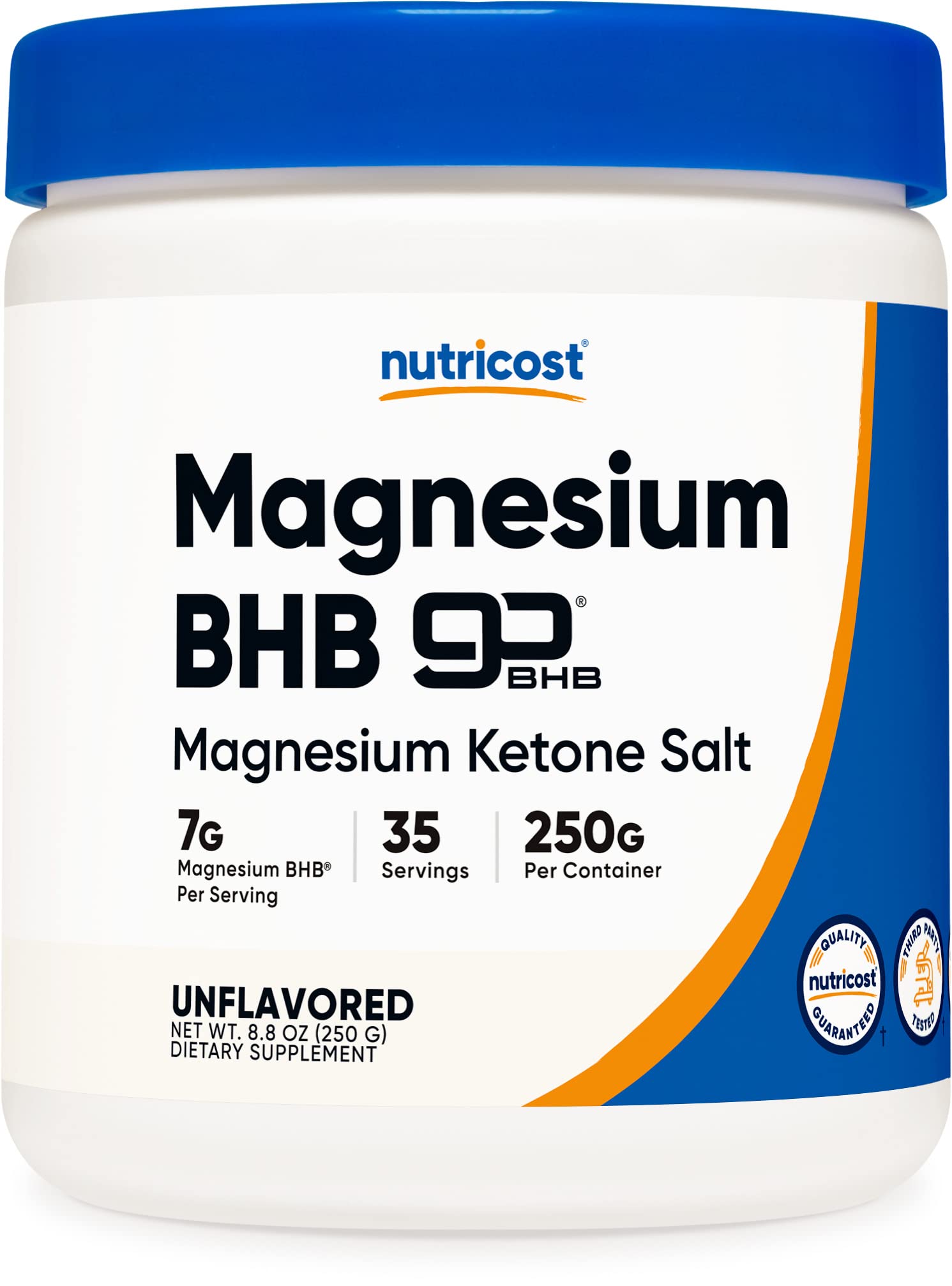 Book Cover Nutricost Magnesium BHB Salts, Exogenous Ketone Supplement, 6.5g Beta-Hydroxybutyrate Per Serving, 250 Grams