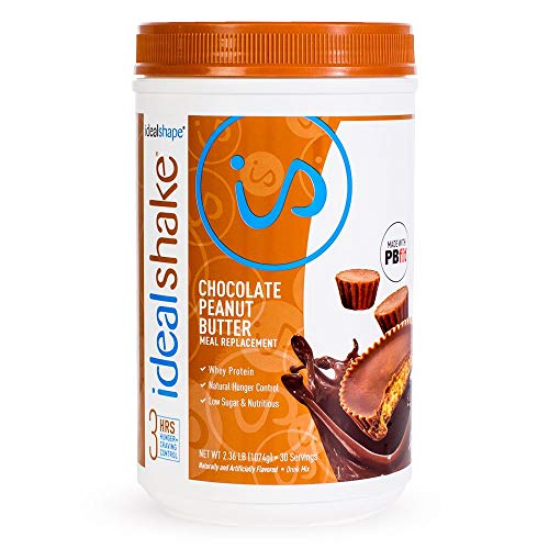 Book Cover IdealShake Meal Replacement Shakes |11-12g of Healthy Whey Protein Blend | Promotes Weight Loss | 22 Essential Vitamins & Minerals | 5g of Fiber | Chocolate Peanut Butter | 30 Servings