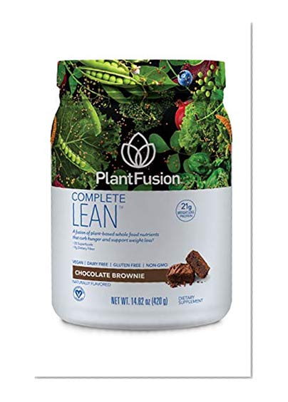Book Cover PlantFusion Complete Lean Plant Based | Weight Loss Protein Powder | Supports Blood Sugar & Controls Appetite | Superfoods with Digestive Enzymes | Gluten Free, Vegan, Non-GMO, Chocolate Brownie, 1 LB